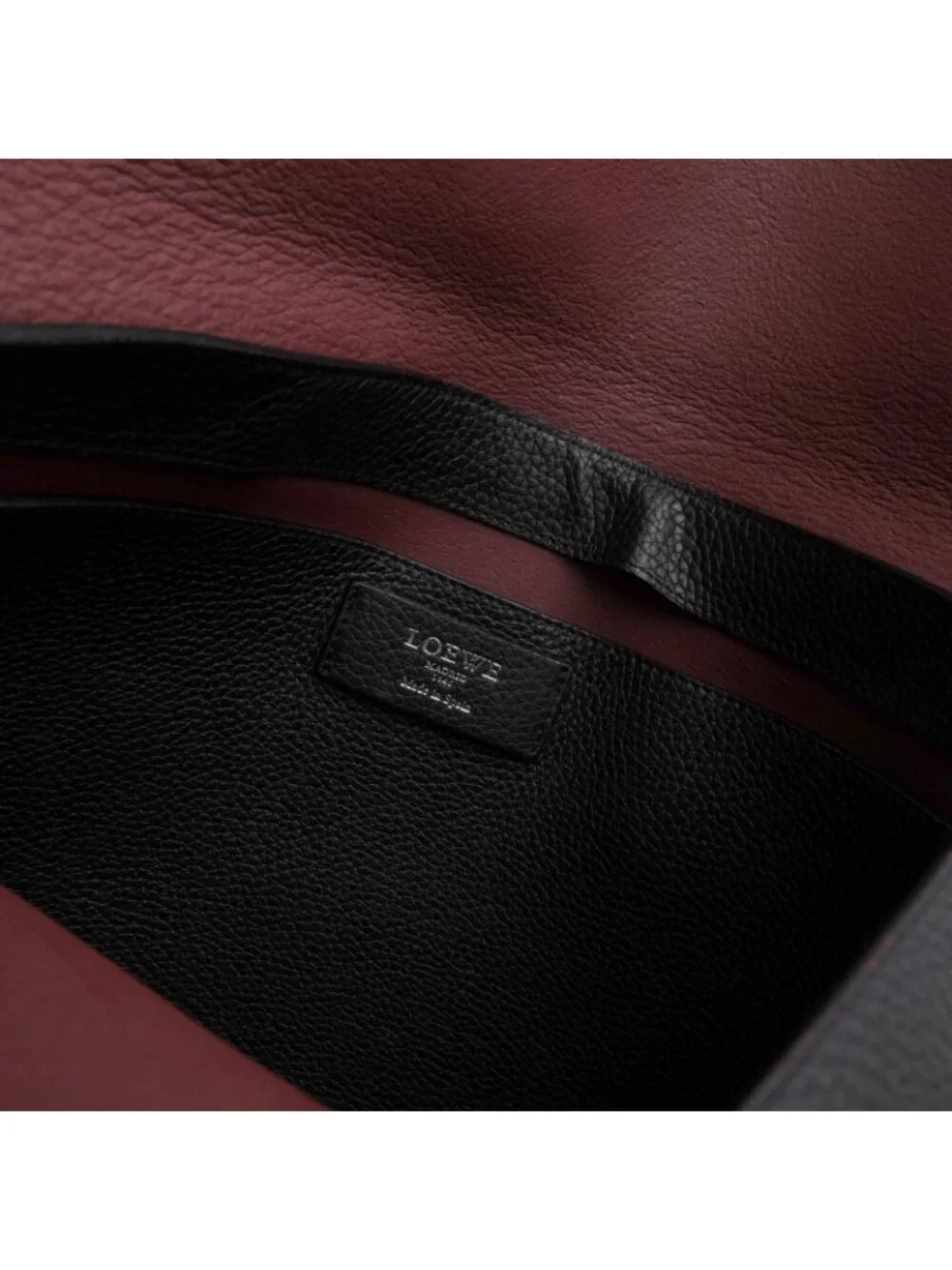 Loewe Tote Bag Leather Black Anagram Sully